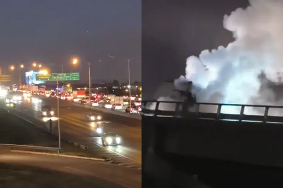 Incendio de un utilitario de la EPE.