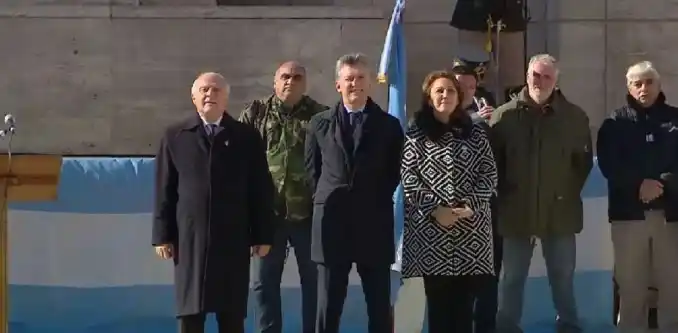Día de la Bandera: Macri encabezó el acto y apuntó contra el narcotráfico