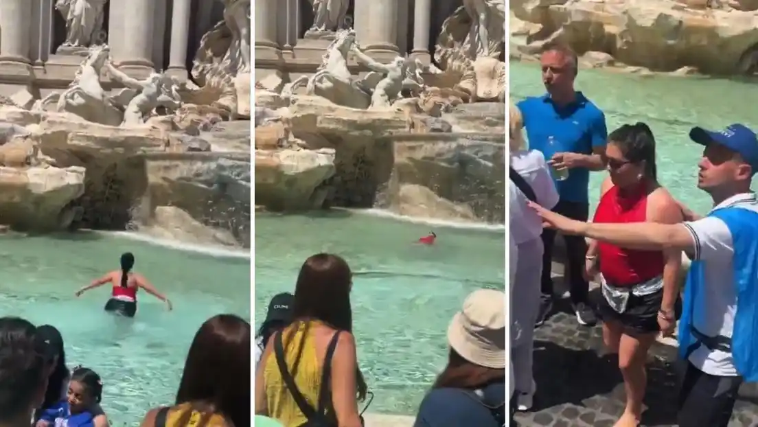El momento fue grabado por un acompañante y rápidamente se volvió viral en redes sociales.