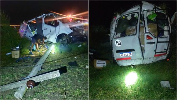 Son del conurbano, llevaban donaciones a El Bolsón y volcaron en Ruta 5 a la altura de la localidad bonaerense de Beruti