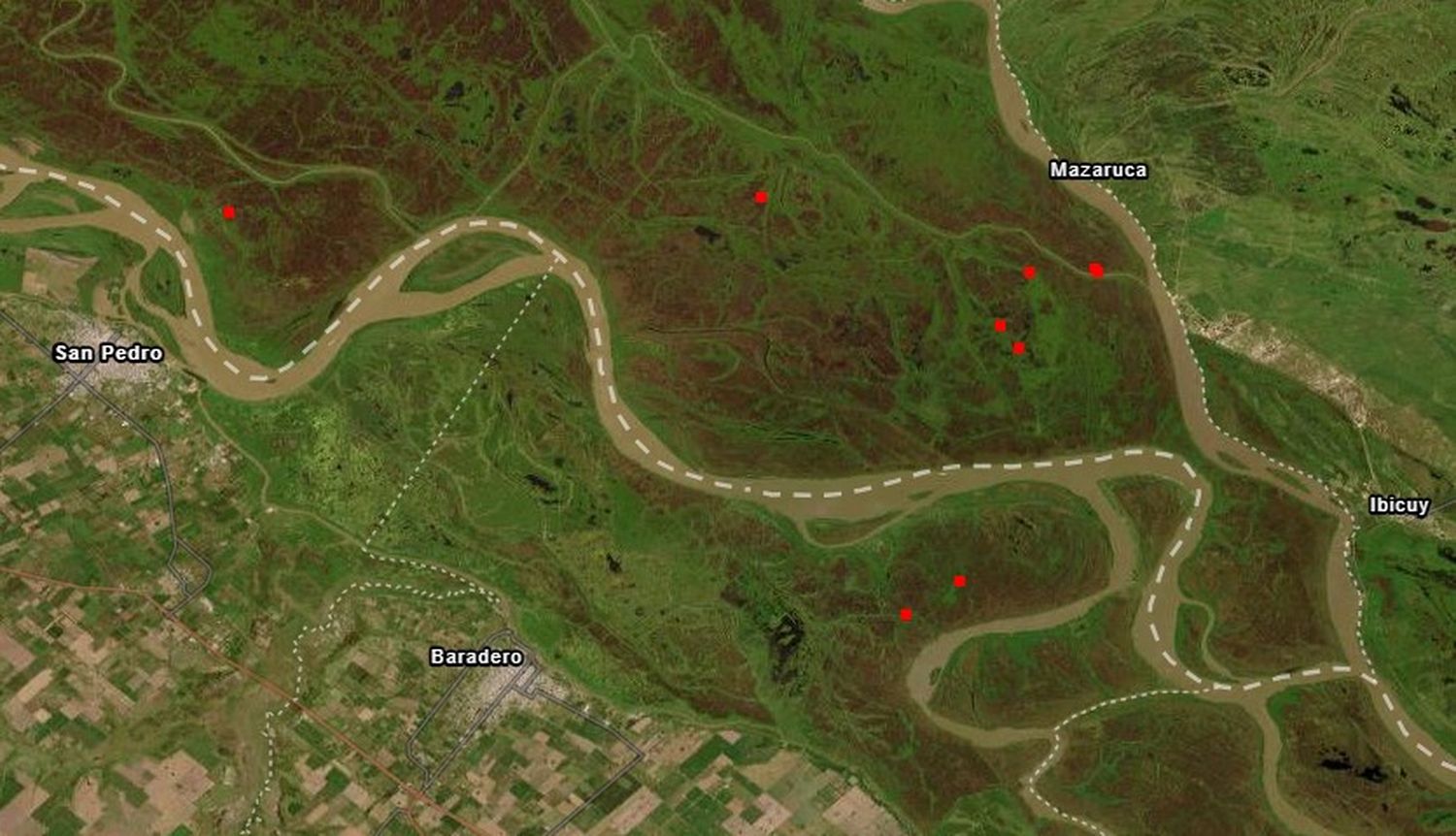 mapa incendio islas 9 de enero