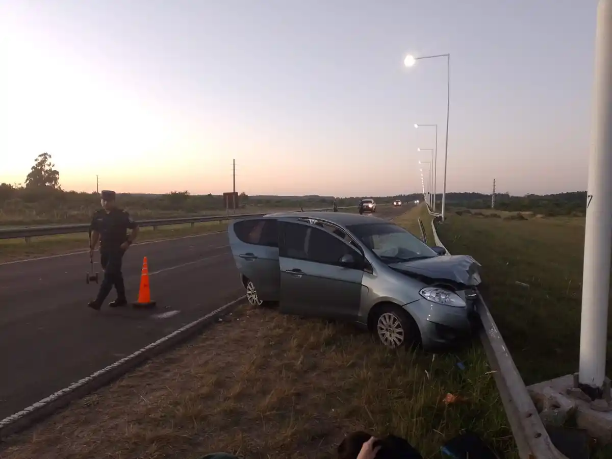 Dieron de alta a los ocupantes del automóvil accidentado en la Ruta Provincial Nº15