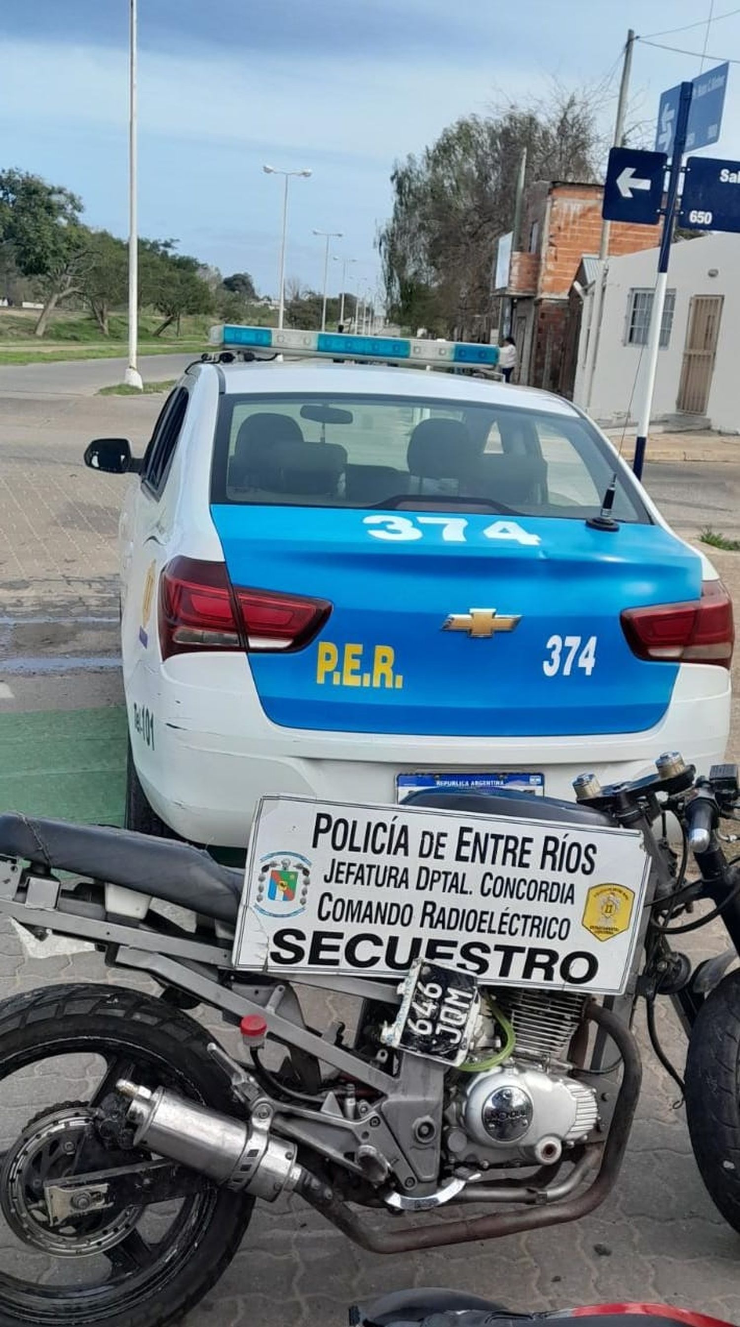 Secuestro de moto por Infracción de Documentación