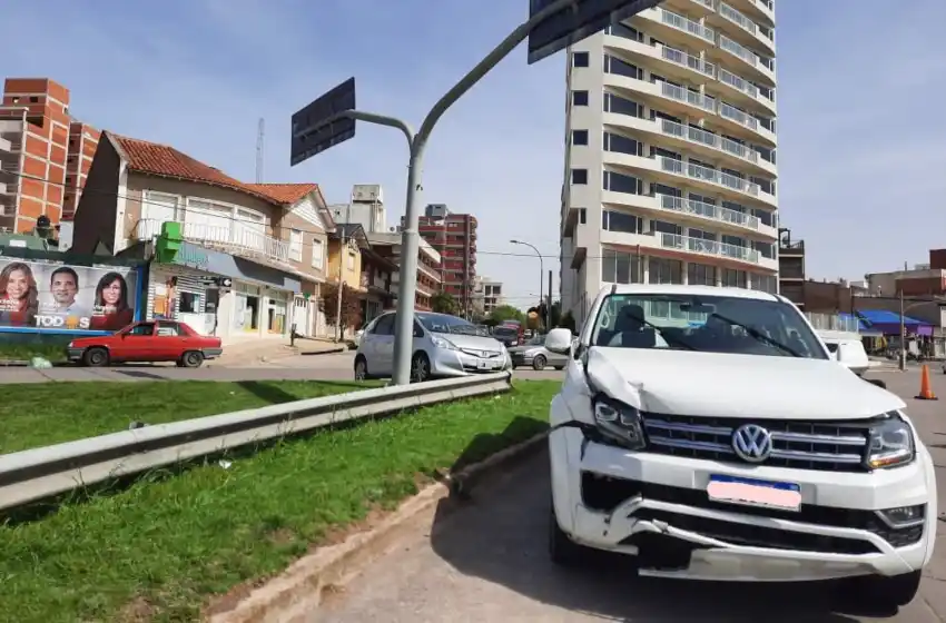 Fuerte choque en el Puerto