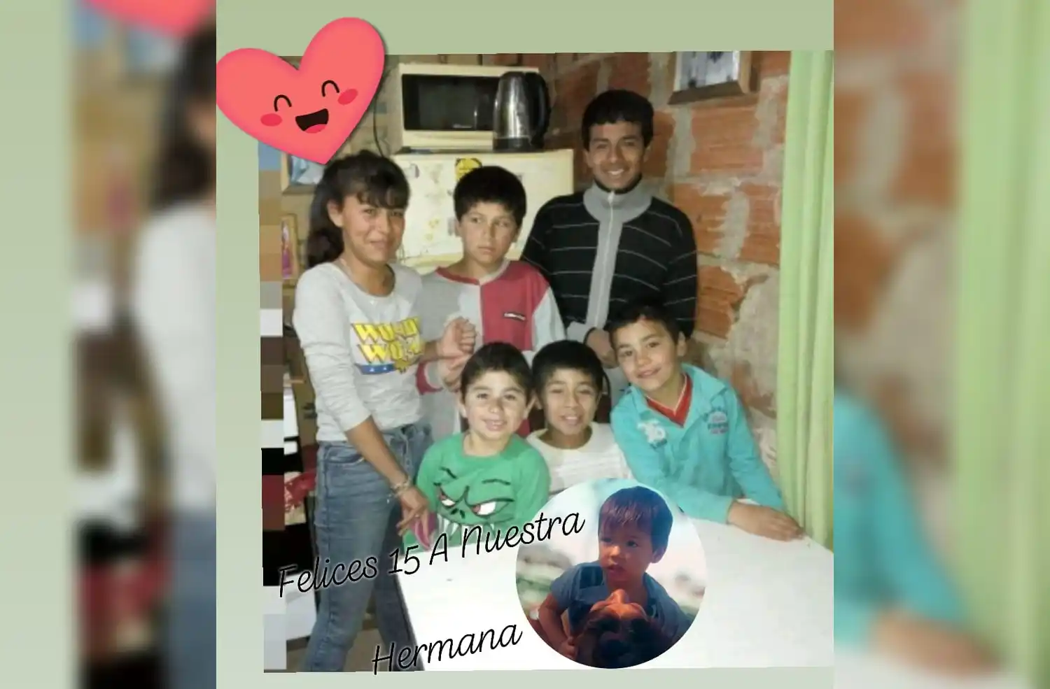 Felices 15 para Alma, de parte de sus hermanos