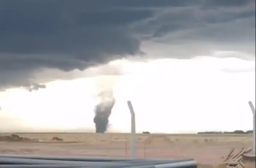Un tornado pasó cerca de Bahía Blanca