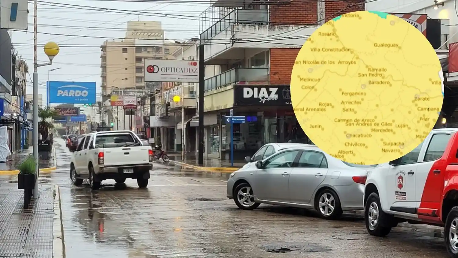 La zona norte de la provincia se encuentra bajo alerta amarilla por tormentas y precipitaciones.