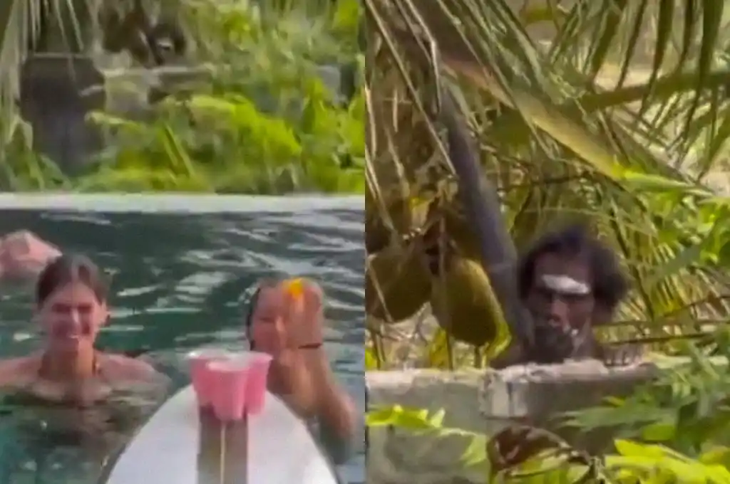 Turistas en la selva de Sri Lanka