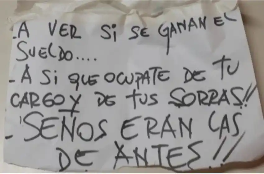 Temeraria amenaza a escuela: «Si hay descontento de alguna familia, lamento que haya tomado esta manera de comunicarlo»