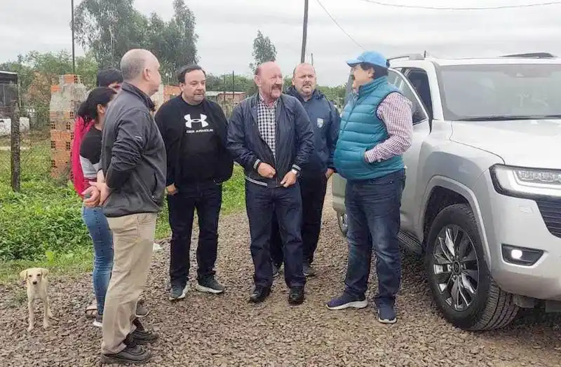 Insfrán visitó Clorinda y
supervisó obras junto a Celauro