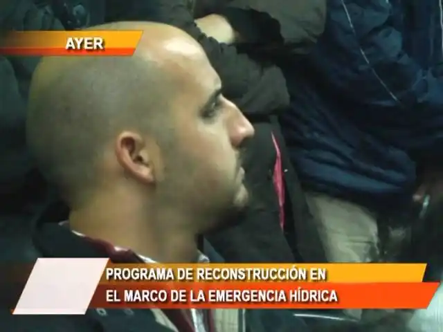 Programa de reconstrucción en el marco de la emergencia hídrica