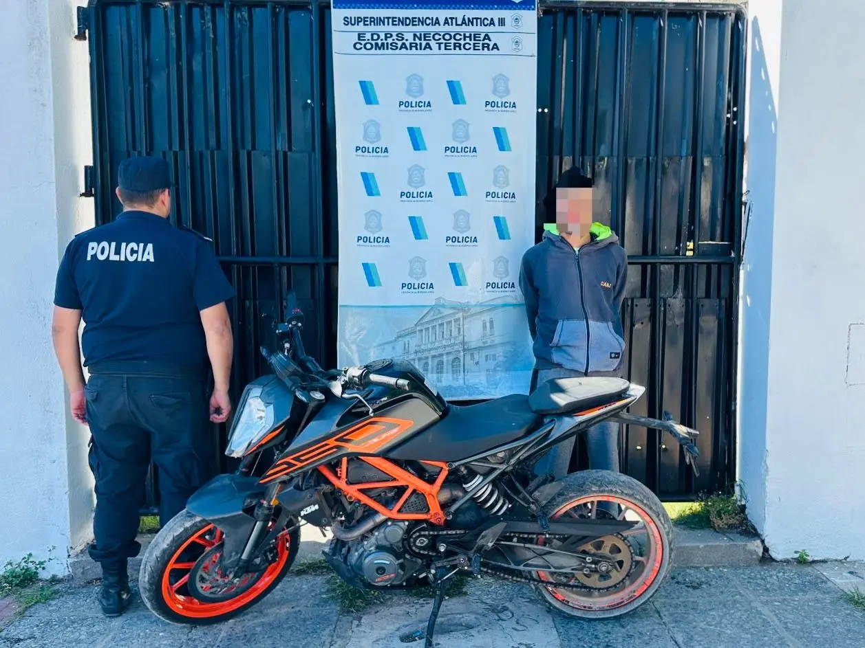 Moto secuestrada