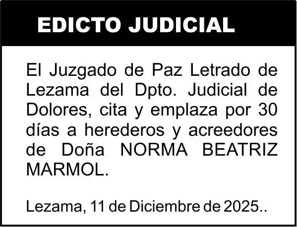 MARMOL, NORMA BEATRIZ S/SUCESION AB-INTESTATO