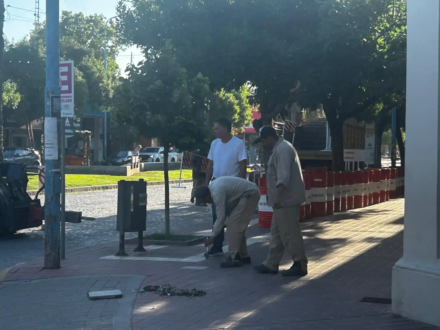 comenzó la obra veredas microcentro rafaela museo historico - 2