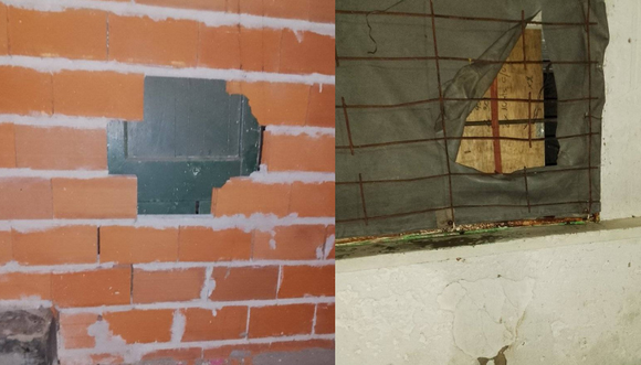 Vandalismo y robo en el club Banfield: rompieron una pared y se llevaron elementos del vestuario