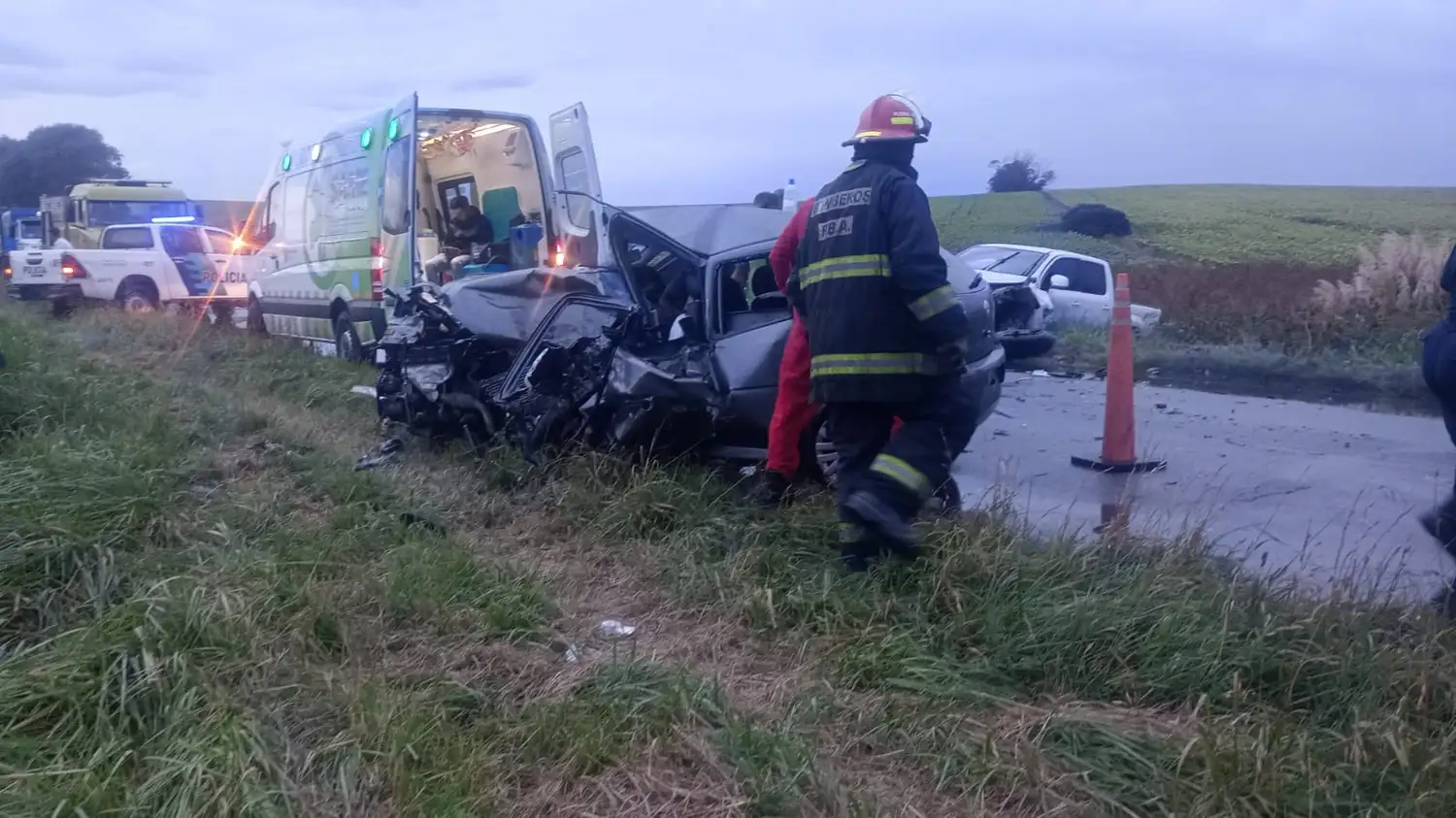 El hecho ocurrió esta mañana en la Ruta 88 kilómetro 20.