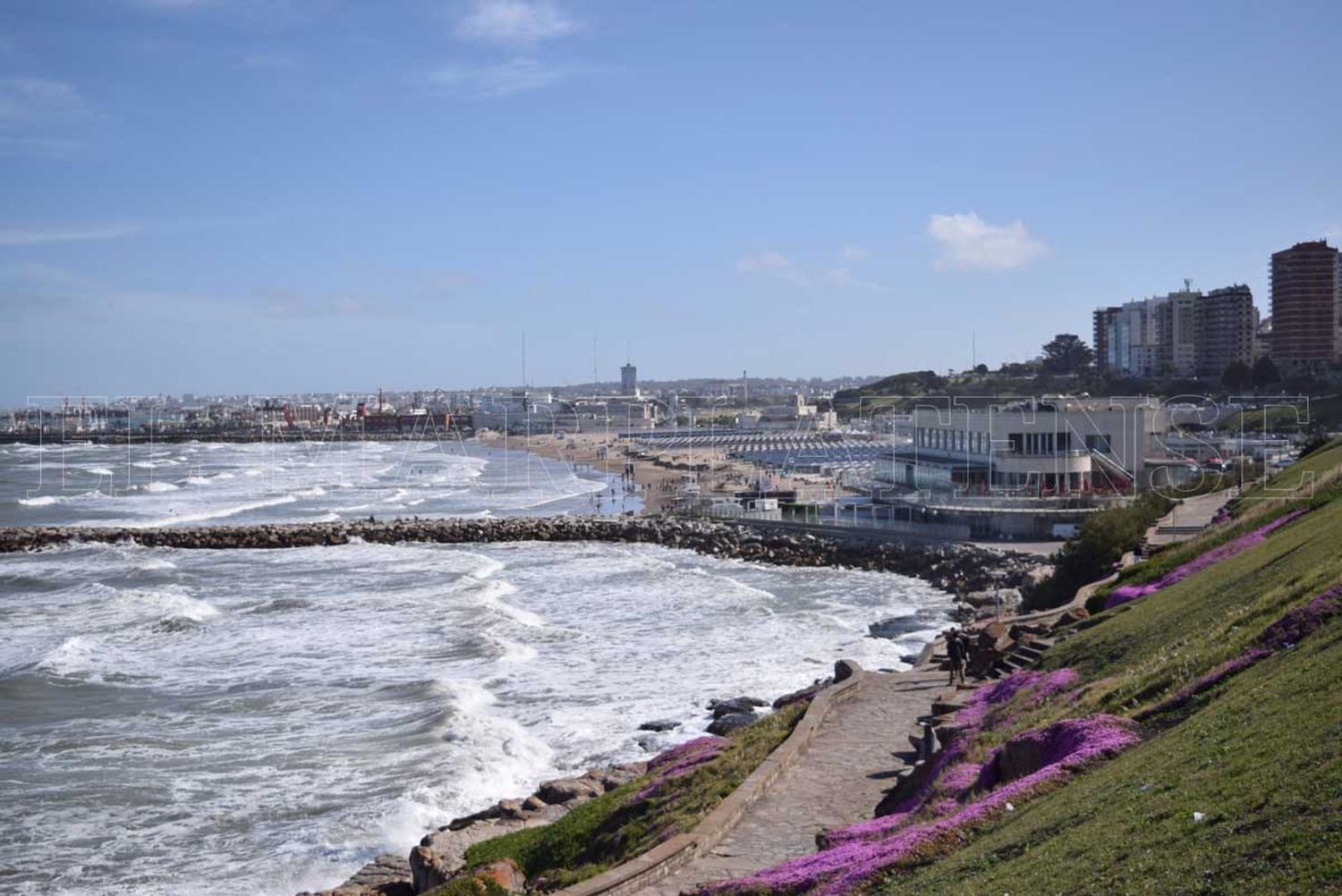 Con cielo despejado, se inició una semana muy fría en Mar del Plata