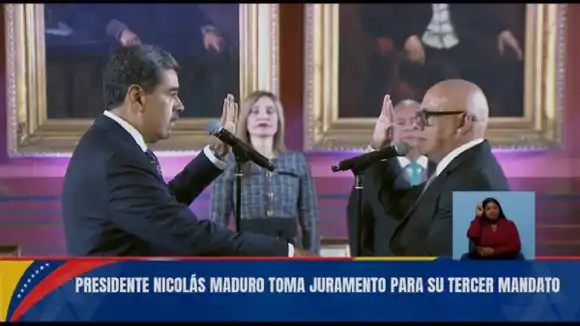 MADURO JURÓ como presidente para su tercer mandato: «será un período de la paz y la democracia» (+Cronología y fotos)