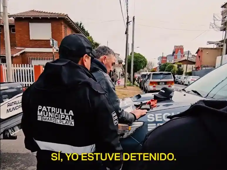 El intendente de Mar del Plata y senador electo por La Libertad Avanza compartió un video de la detención de un hombre en Cardiel y Liniers y apuntó duramente contra los cuidacoches.