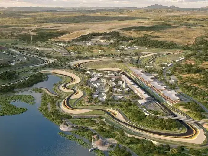 Recreación digital del nuevo circuito de Kigali en Ruanda . Foto:F1