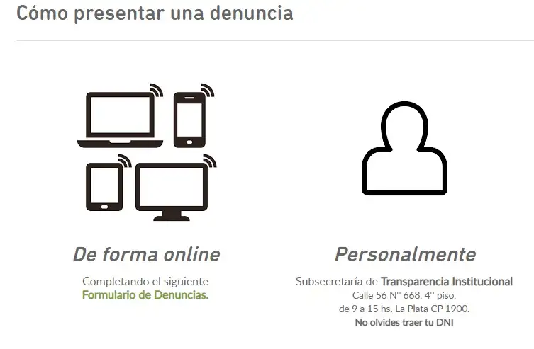 Cómo denunciar un hecho de corrupción o falta de ética en la provincia