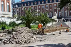 Avanza la restauración de la Rambla de Mar del Plata, paseo que es patrimonio nacional