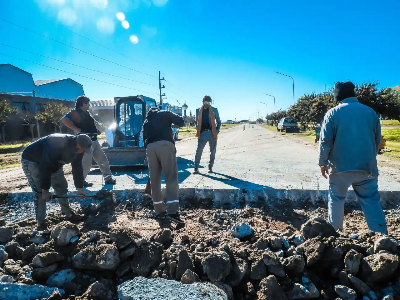 Teodelina avanza en el recambio de paños de hormigón