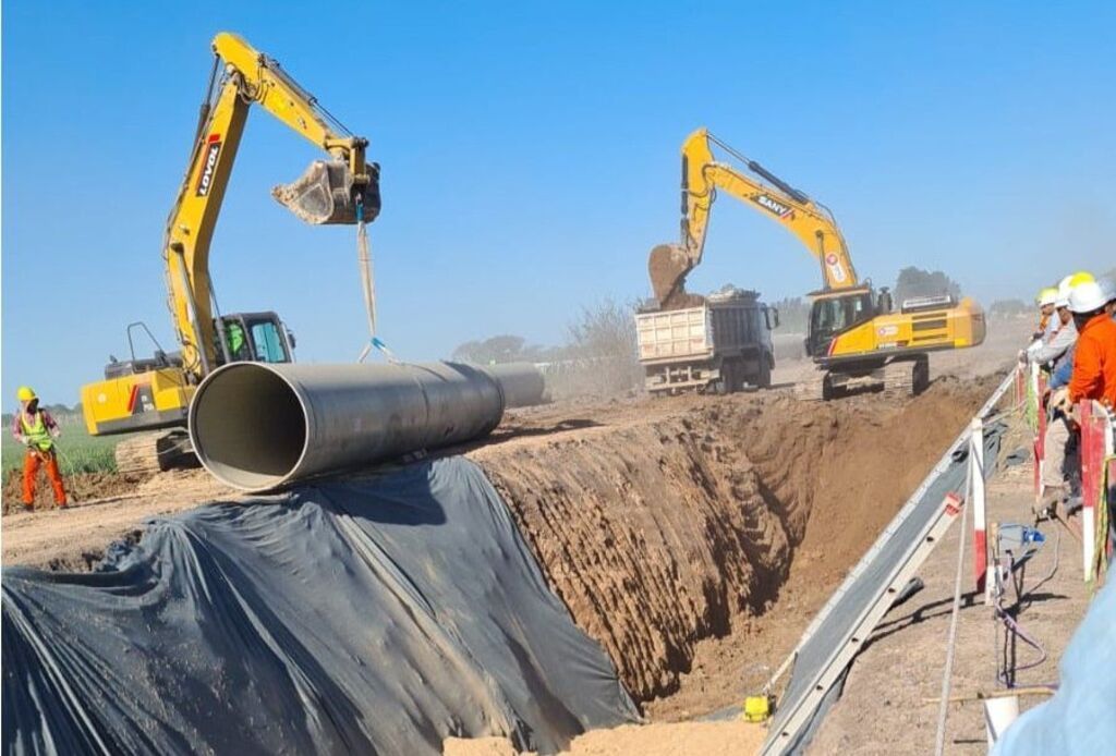 Imágenes de las primeras instancias de la obra. Crédito: Gobierno de la provincia de Santa Fe