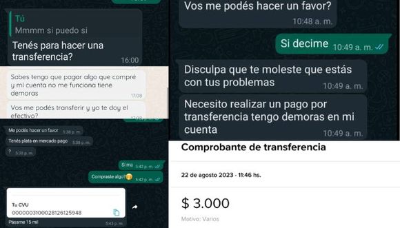 Estafas virtuales: hackearon su WhatsApp y pidieron plata a sus contactos