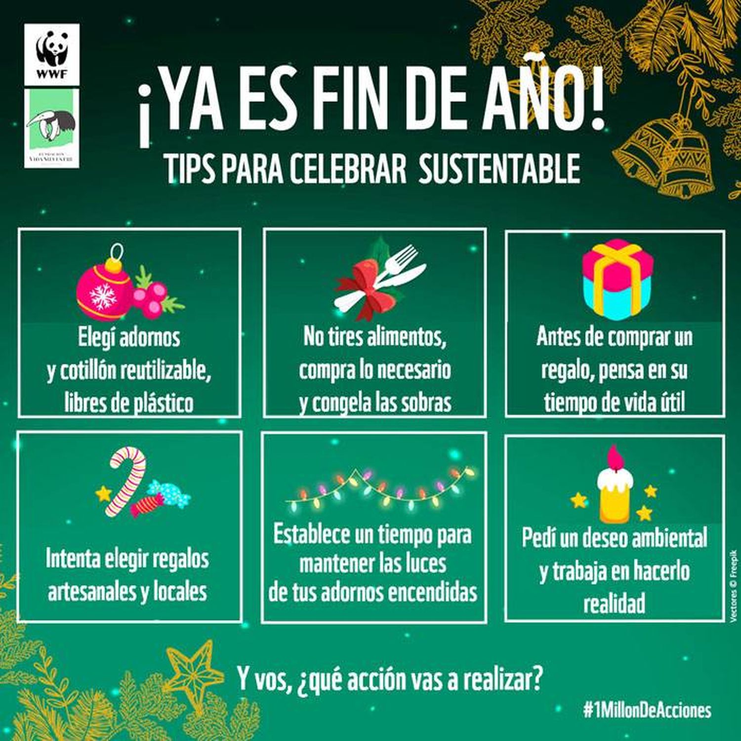 Ideas para festejar fin de año de una manera sustentable