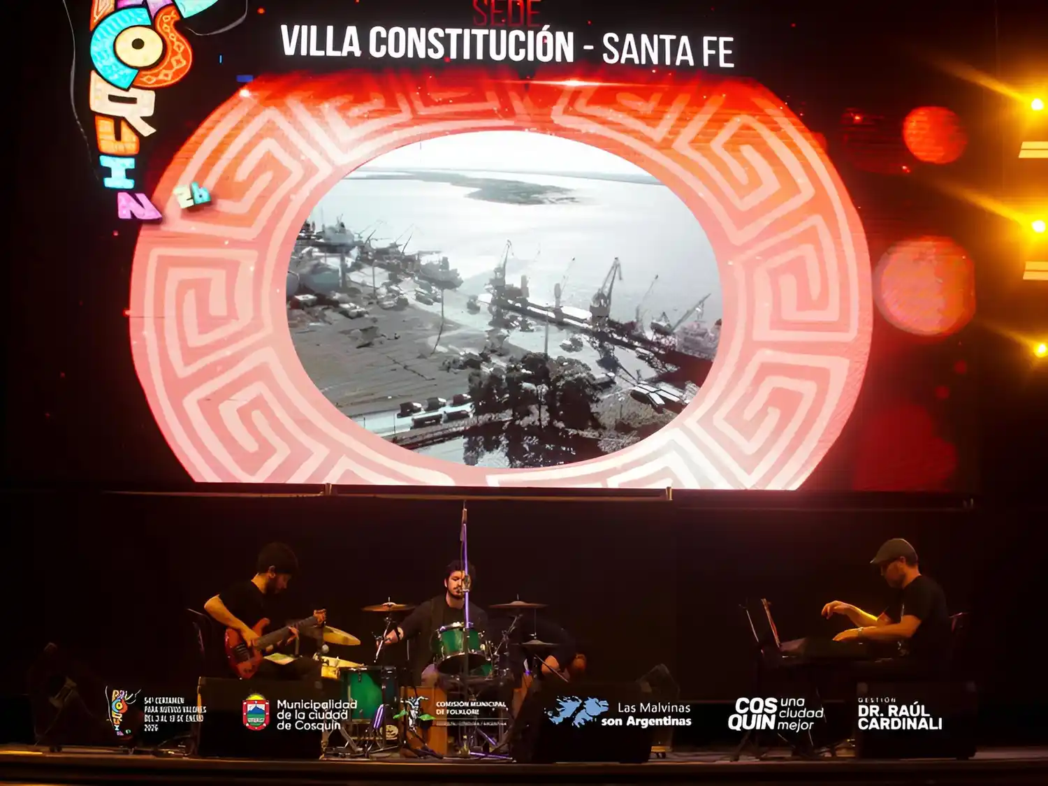 El trío sampedrino tocó y ganó en el escenario Atahualpa Yupanqui.