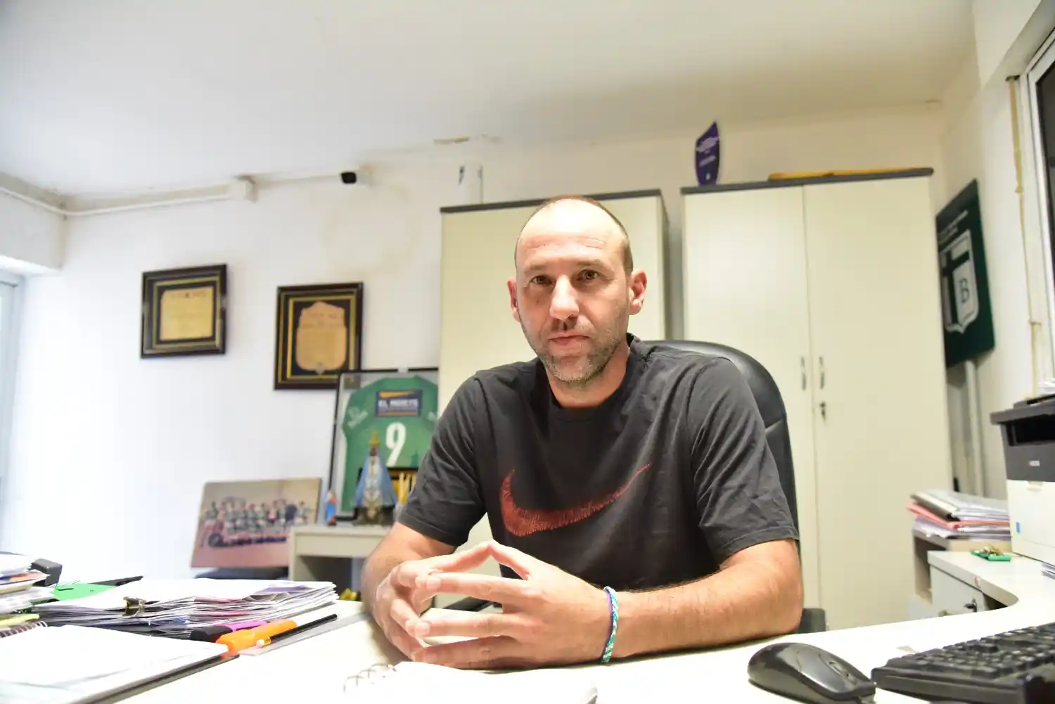 El presidente "verde", Juan Manuel Aróstegui