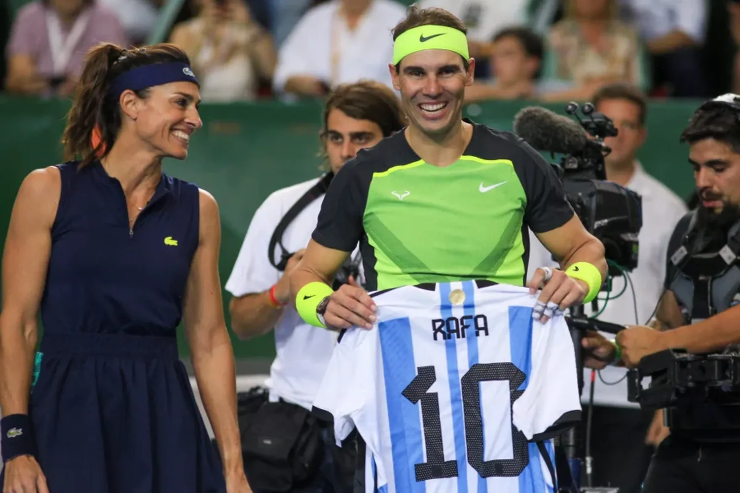 Nadal deslumbró en el Parque Roca