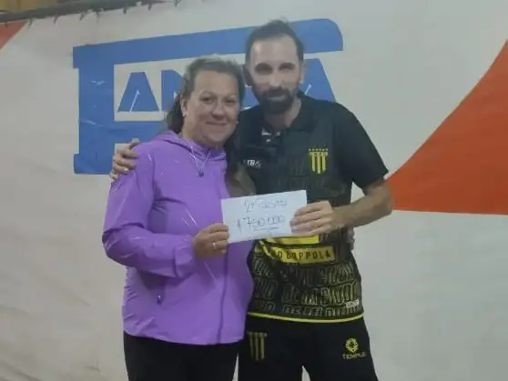 Subcampeón. El necochense Gonzalo Siciliano, tras quedar detrás de Buitrón