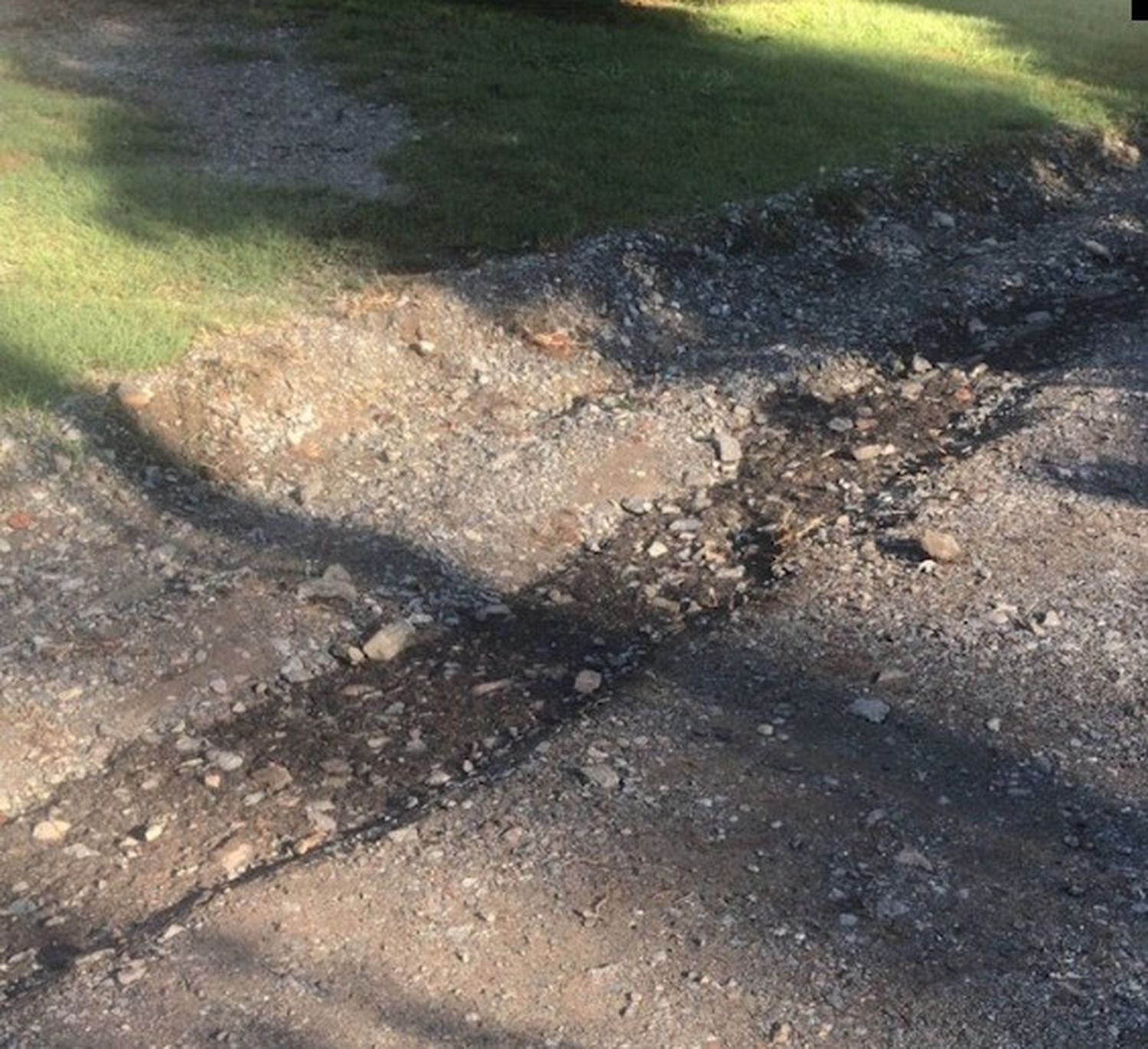 El estado de las calles después de la tormenta.