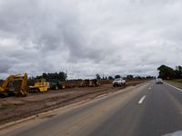 Lunghi participa de la recorrida de Macri y Vidal por las obras de la Ruta 3 en Las Flores