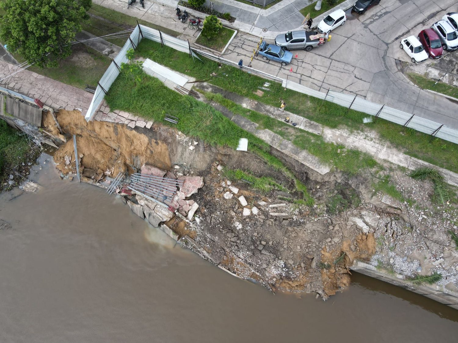 La DPV trabaja en el sector de la costanera que se desmoronó