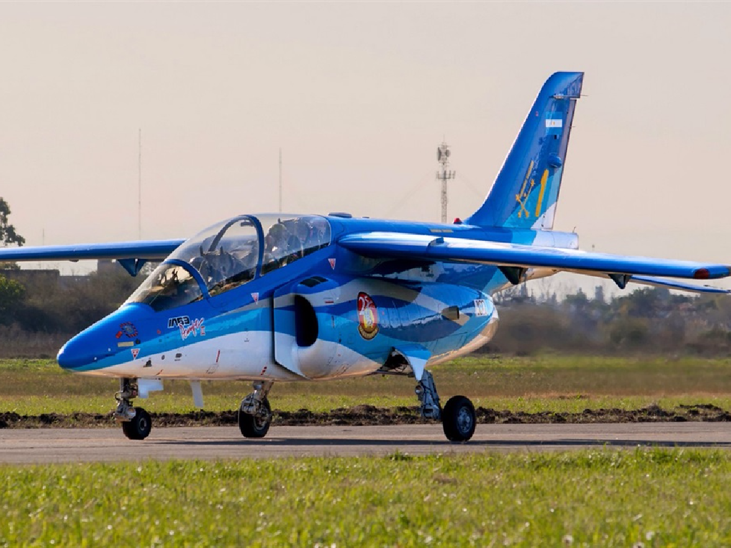 Dieron de alta al piloto que se eyectó de un avión militar