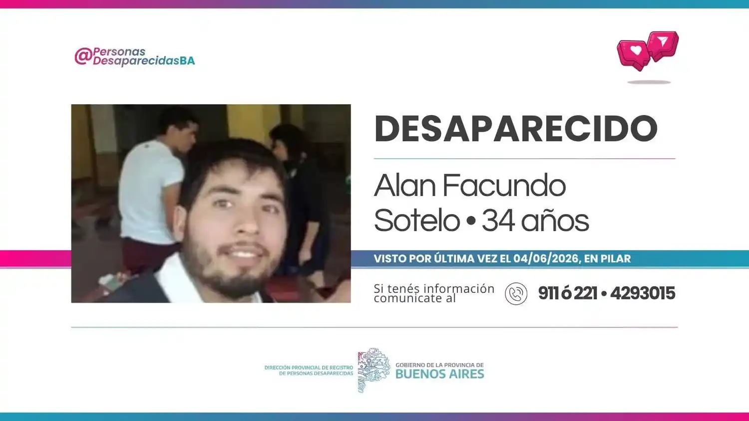 Alan fue visto por última vez el pasado 4 de junio.