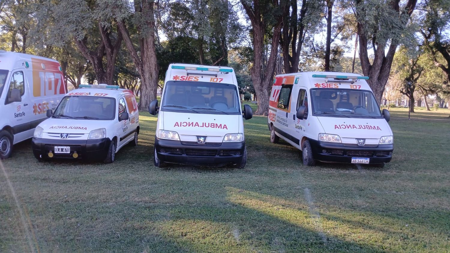 ambulancias reacondicionadas en Ataliva, destinadas a seis localidades del departamento Castellanos.