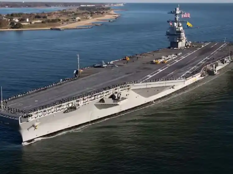 El portaaviones USS Gerald Ford será desplazado desde el Caribe hasta el Medio Oriente.