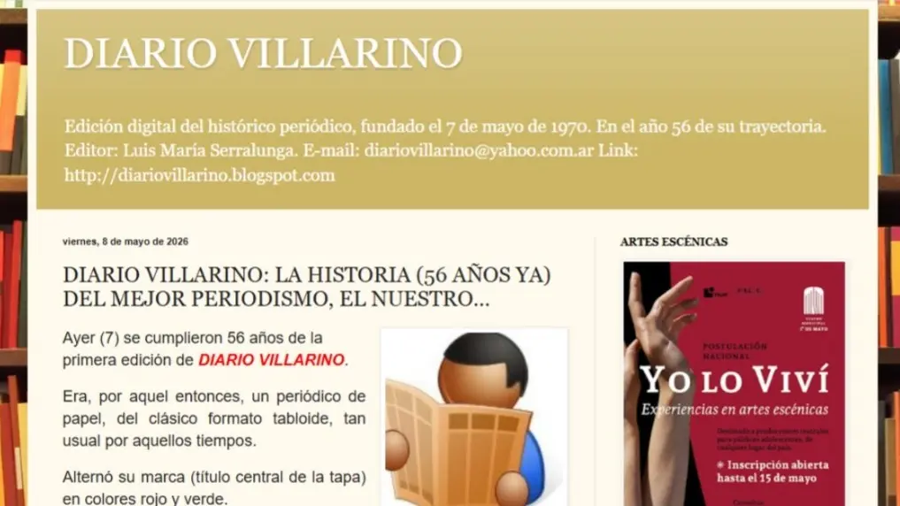"Hacer periodismo del bueno": el mensaje de Diario Villarino al cumplir 56 años de historia