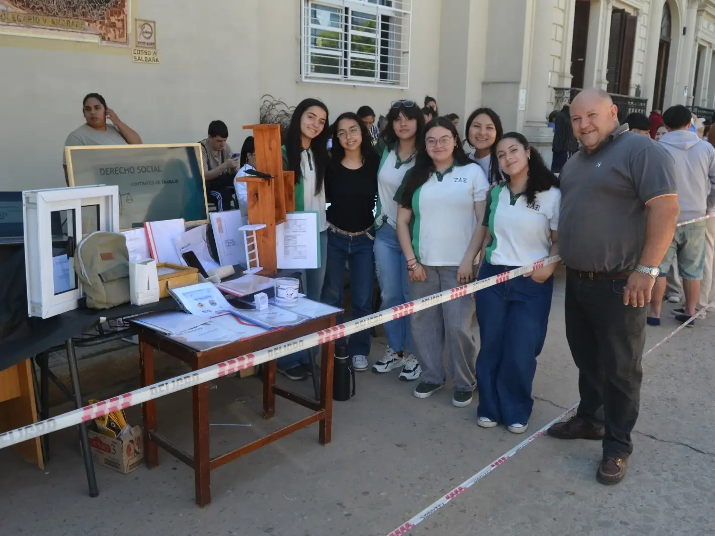 Estudiantes de las diversas orientaciones mostraron sus producciones.
