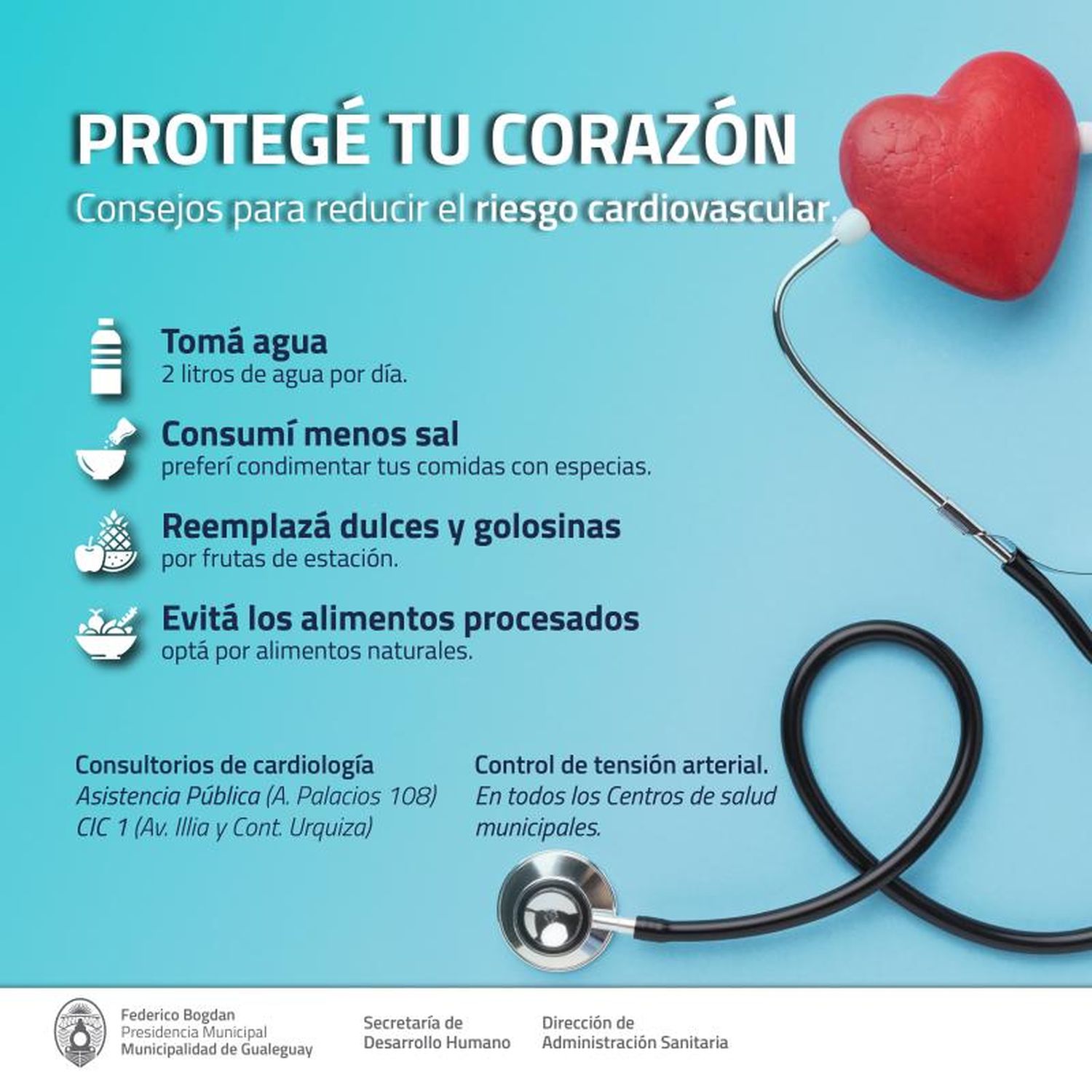 El Municipio brinda consejos para la salud cardiovascular