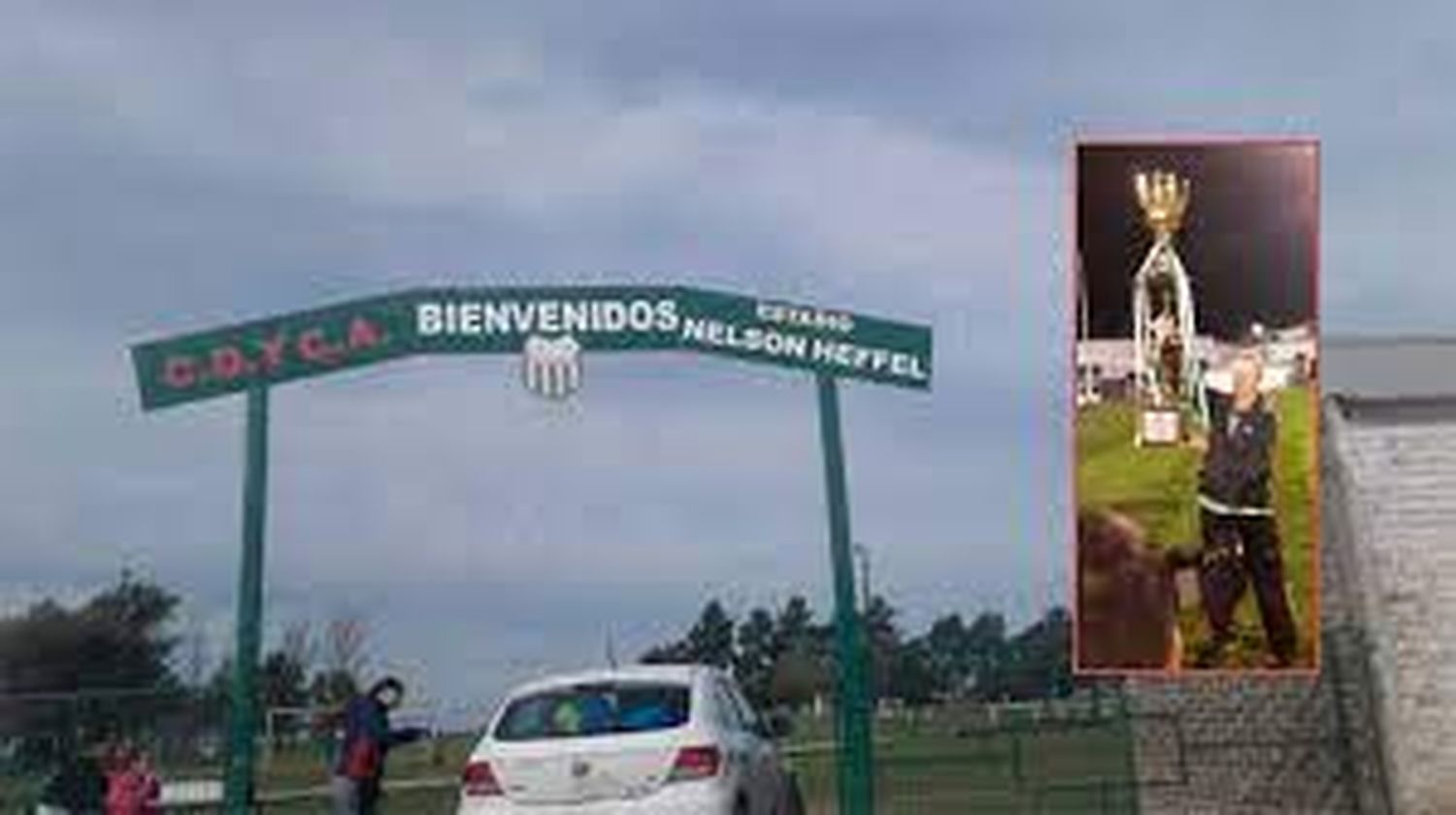 Homenajes en vida: bautizaron al estadio de fútbol con el nombre de un tambero