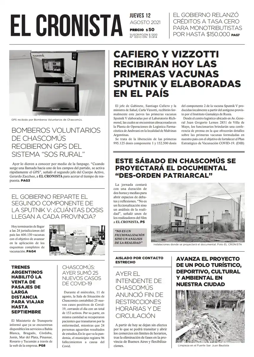 Tapa 12 de agosto 2021