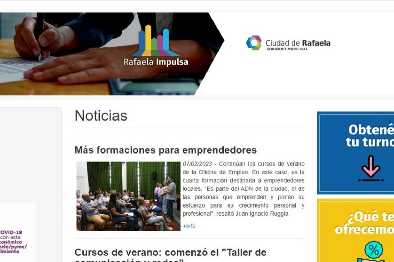 Continúan abiertas las inscripciones para Rafaela Impulsa