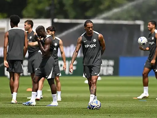 La ultima práctica de Chelsea antes de la semifinal.