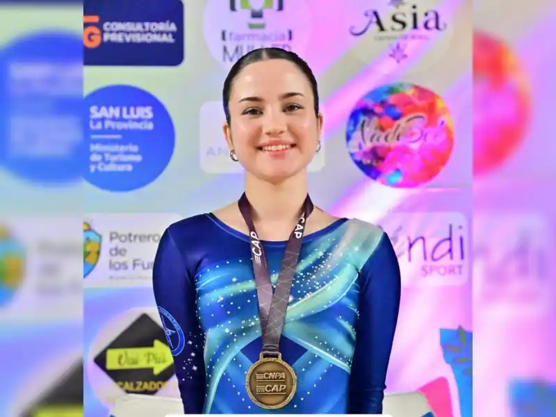 Pía Caballero obtuvo el primer puesto en el nacional de San Luis.
