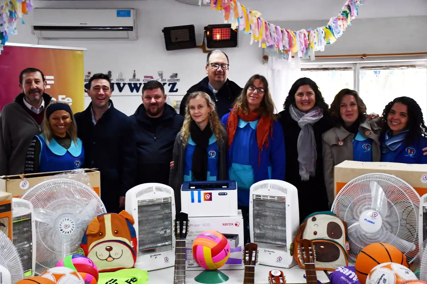 El jardín "San Carlos" de Sunchales recibió una importante donación de materiales escolares